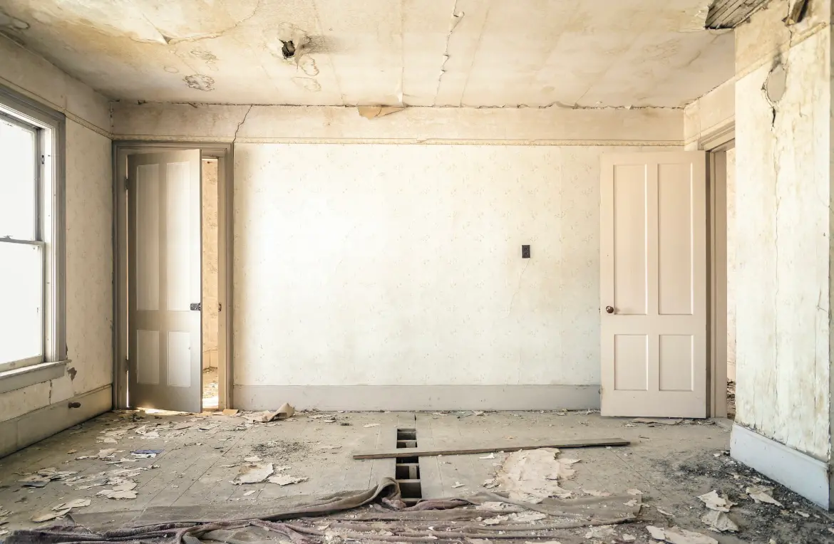 Waste disposal crew managing a cleanout project in Solon